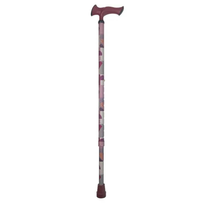 Anatomisk stok - Rosa/lilla mønster