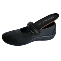 Arcopedico ballerina med velcro - Sort