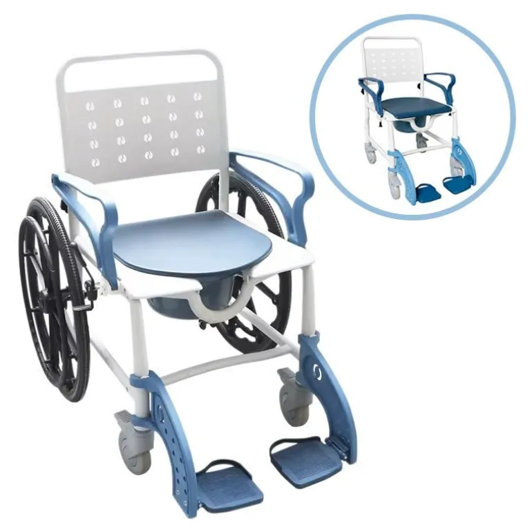 Badestol / Toiletstol med drivhjul