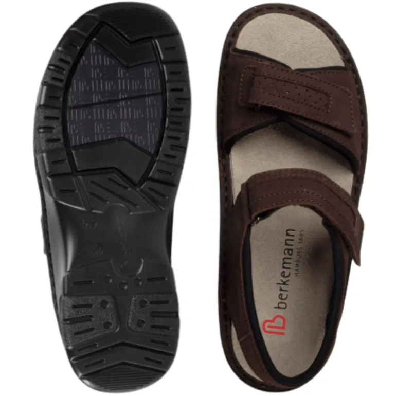 Berkemann herresandal - Brun