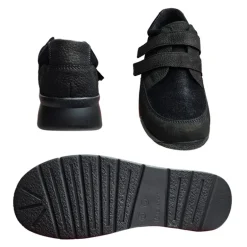 Berkemann herresko med velcro - Sort
