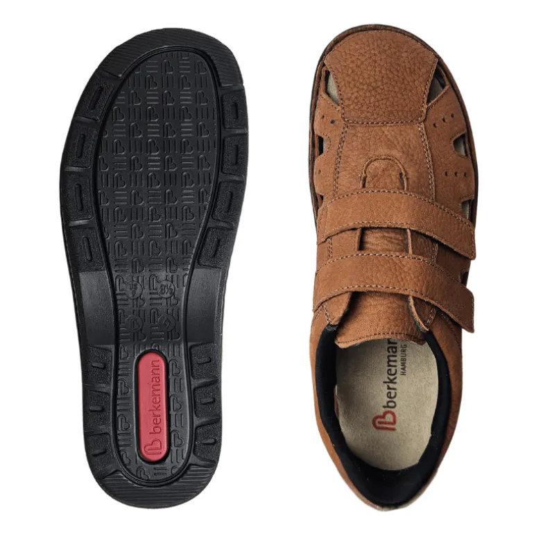 Berkemann lukket herresandal - Brun