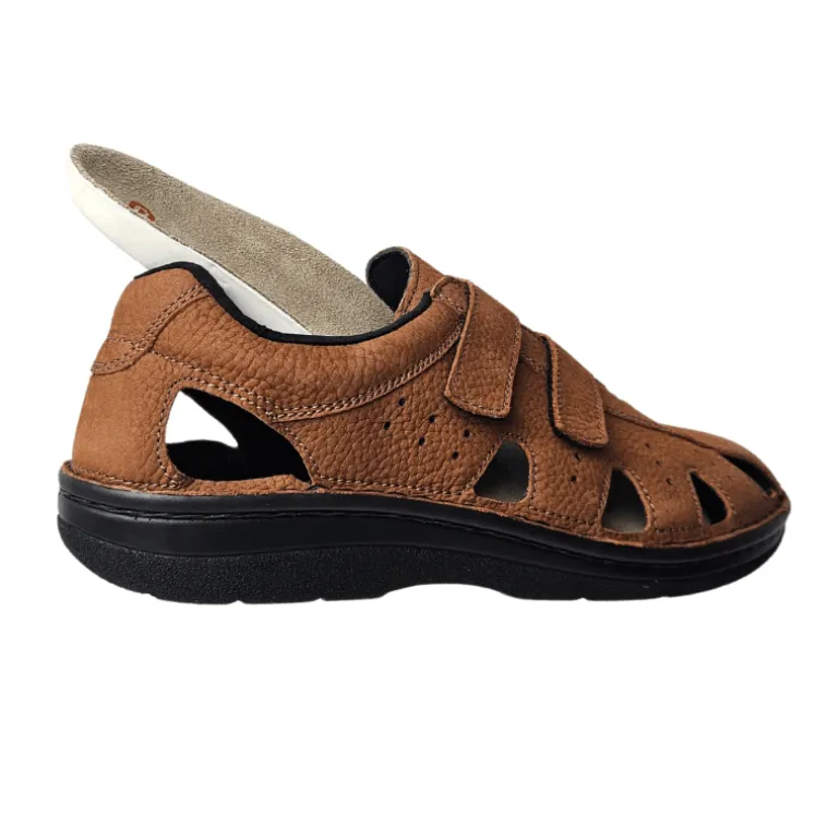 Berkemann lukket herresandal - Brun