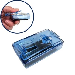 Blisterpakkeåbner med opsamler