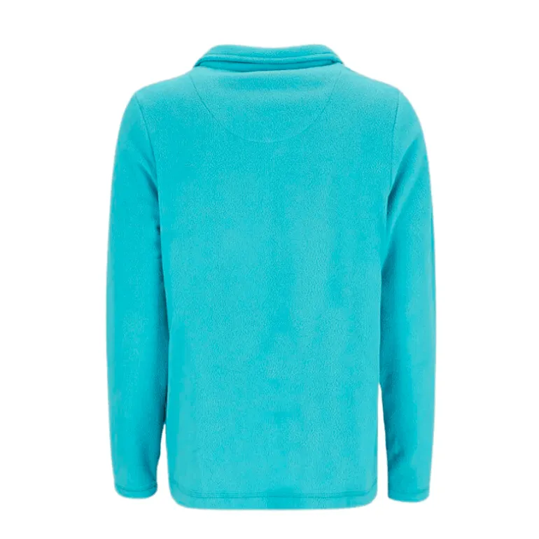 Cardigan i fleece til damer - Turkis