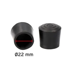 Dupsko Ø22 mm - Sort