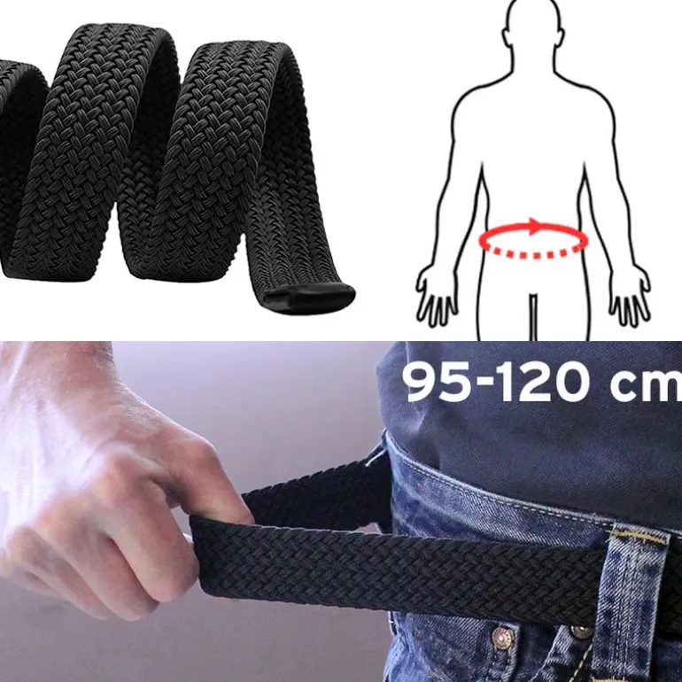 Elastisk sort bælte