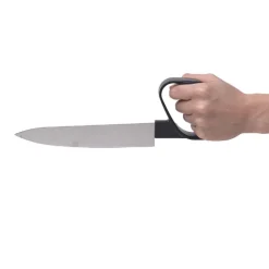 Ergonomisk køkkenkniv med lukket greb