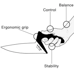 Ergonomisk kokkekniv