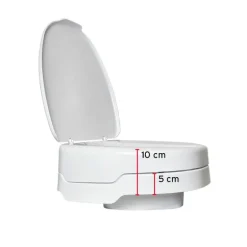 Ezy-Fit toiletforhøjer med låg, 5-10 cm