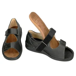 Fidelio herresandal i skind - Sort