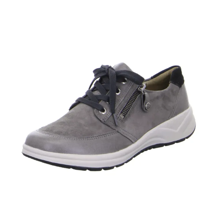 Fidelio sporty damesneaker - Sort/grå