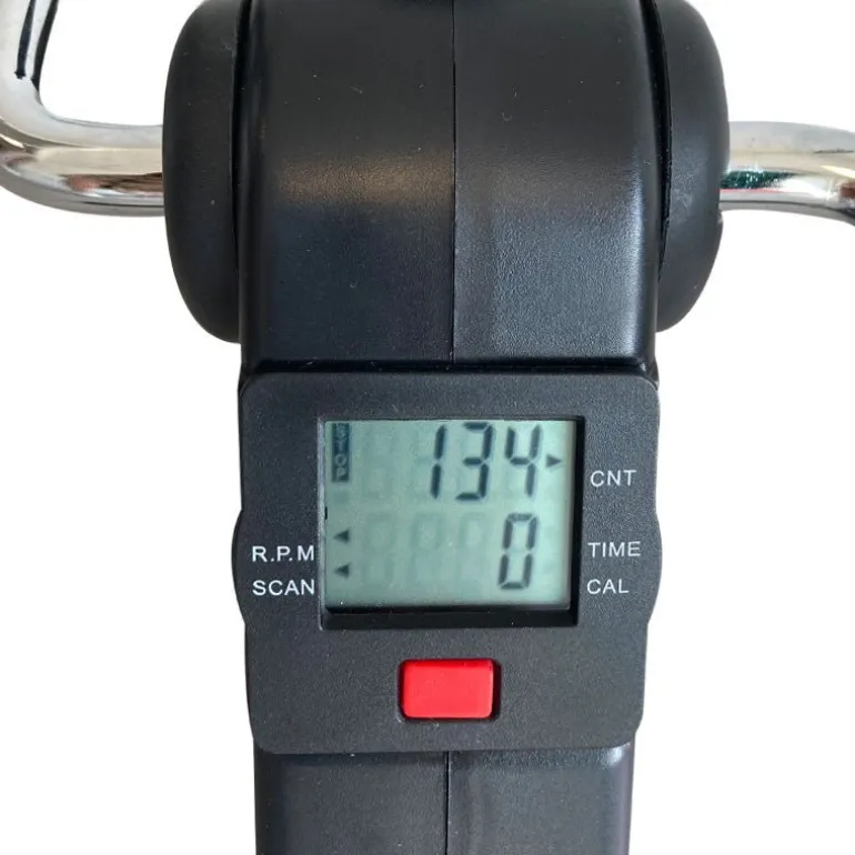Foldbar digital pedaltræner - Hvid