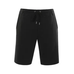 Knælange shorts med elastik - Sort
