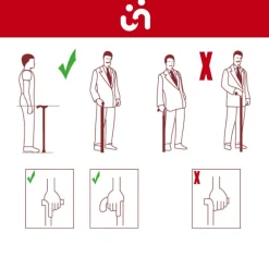 Krykke med anatomisk greb
