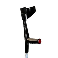 Krykke med softgrip - Sort