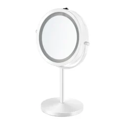 Makeup-spejl med lys - 1x/10x forstørrelse