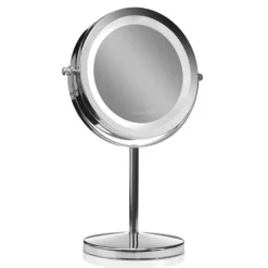 Makeup-spejl med lys -1x/10x forstørrelse