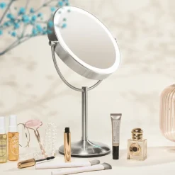 Makeup-spejl med tonet lys - 15x forstørrelse