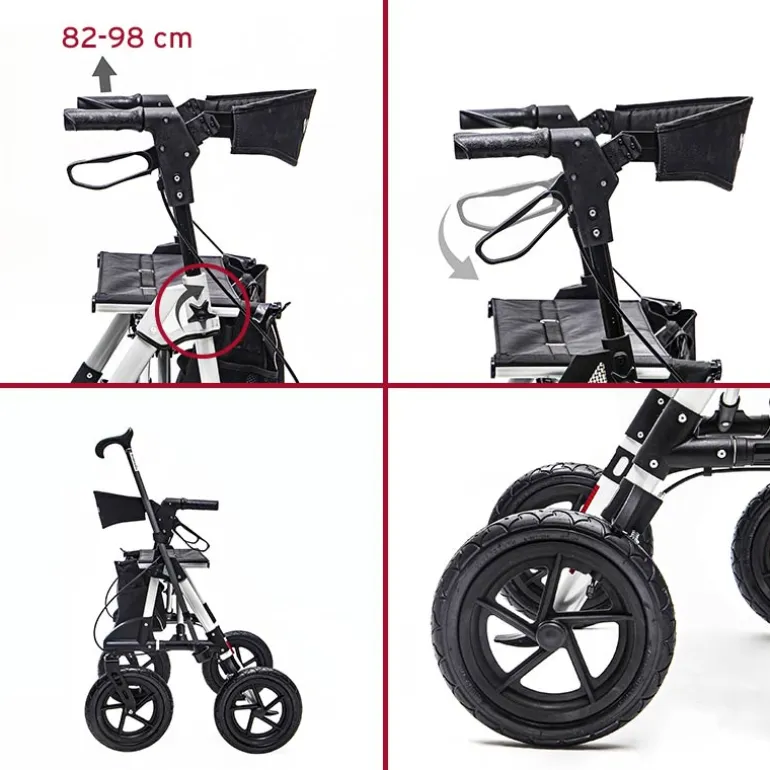 Mego Rollator - Lys grå