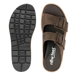 New Feet åben damesandal - Brun