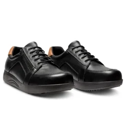 New Feet bred herresko - Sort læder