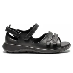 New Feet damesandal i skind - Sort