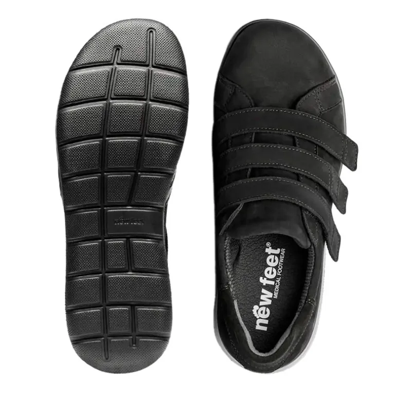 New Feet damesko i nubuck - Sort