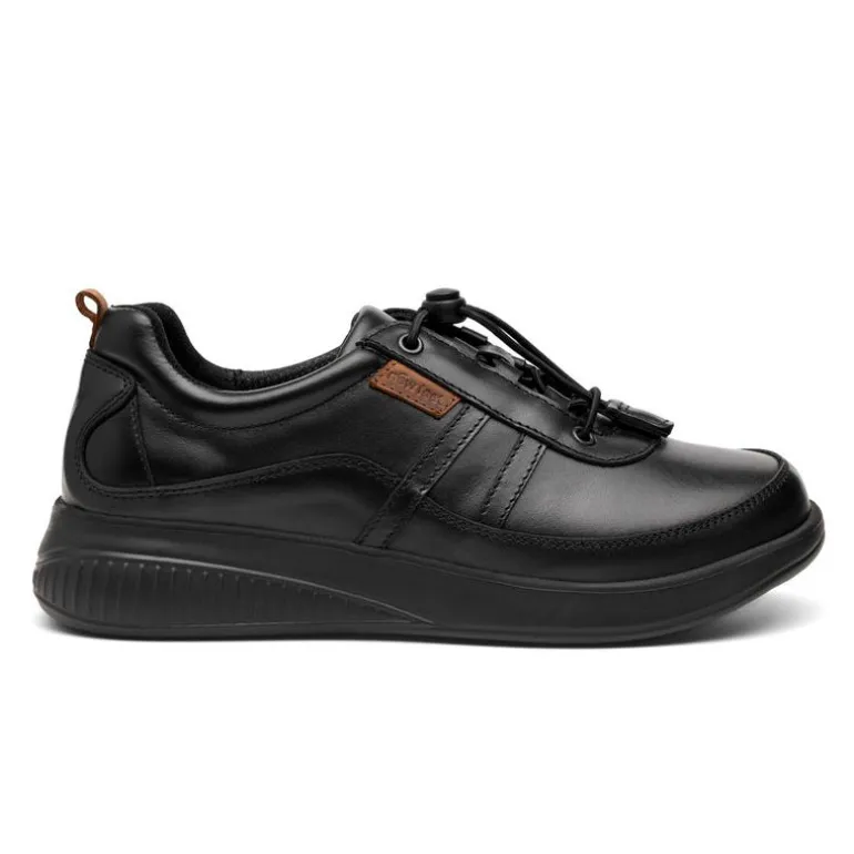 New Feet damesko med letluk - Sort