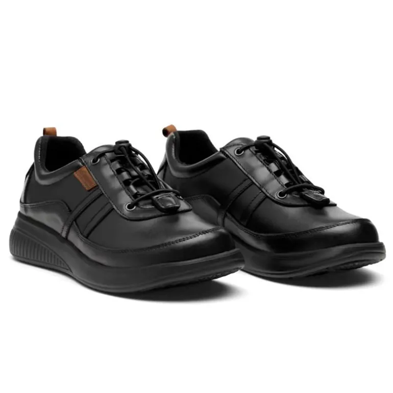 New Feet damesko med letluk - Sort