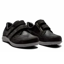 New Feet damesko med velcroluk - Sort