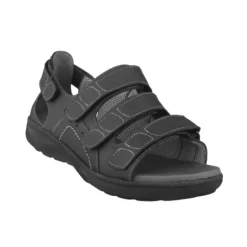 New Feet herresandal med hælkappe - Sort