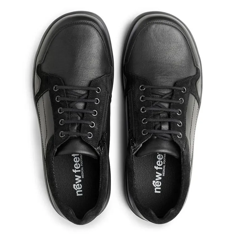 New Feet klassisk herresko - Sort
