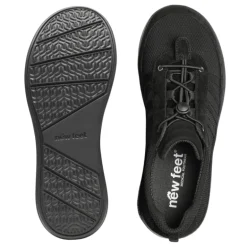 New Feet vandafvisende damesneaker - Sort