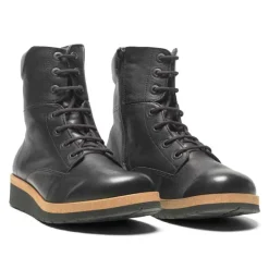 New Feet vinterstøvle i læder - Sort