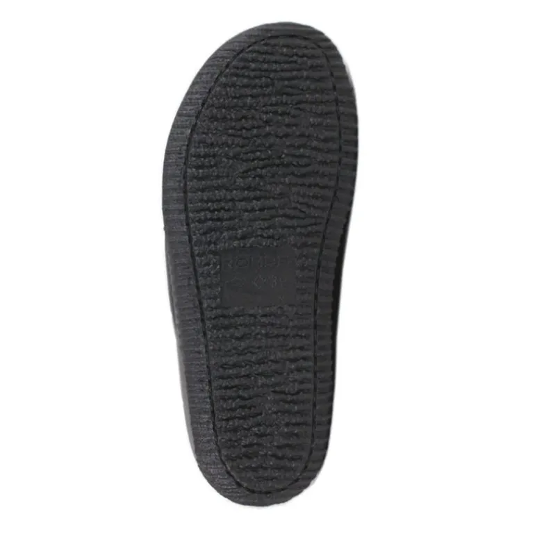 Rohde bred hjemmesko/slipper - Sort