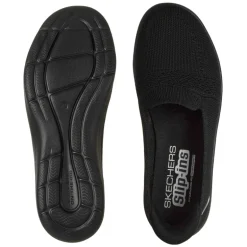 Skechers slip-in ballerina - Sort