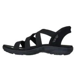 Skechers slip-in damesandal - Sort