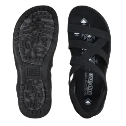 Skechers slip-in damesandal - Sort