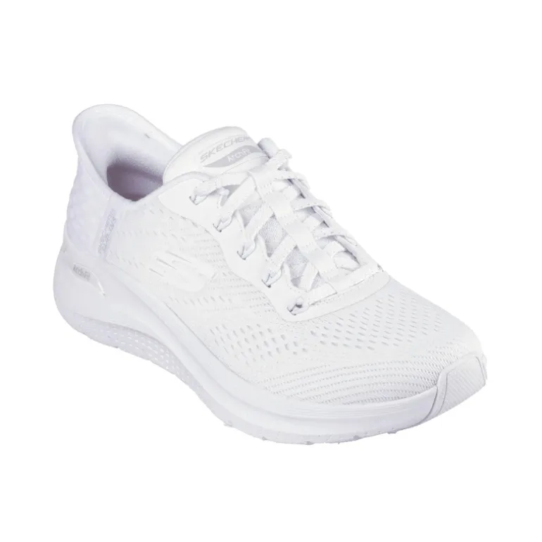 Skechers slip-in damesneaker - Hvid