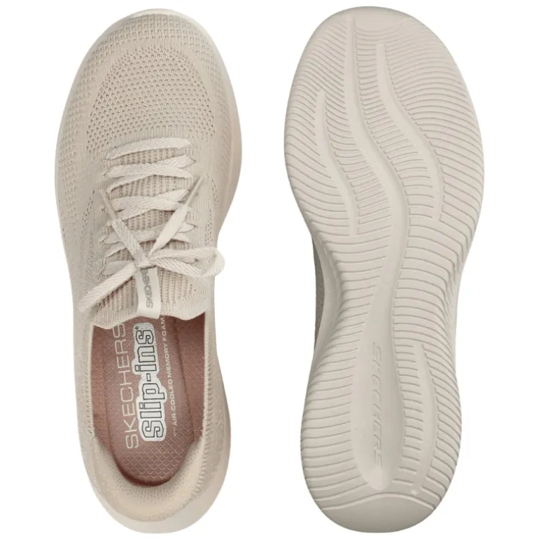 Skechers slip-in damesneaker - Beige