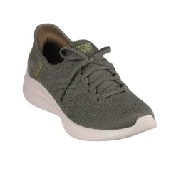 Skechers slip-in damesneaker - Oliven
