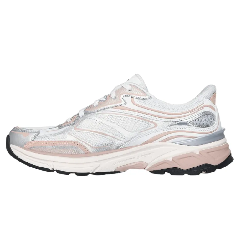 Skechers slip-in damesneaker - Hvid