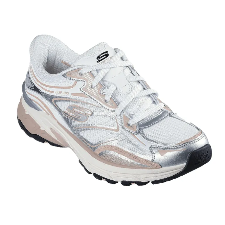 Skechers slip-in damesneaker - Hvid
