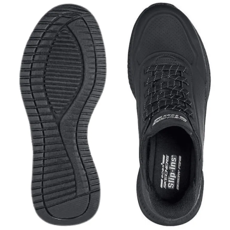 Skechers slip-in damesneaker - Sort