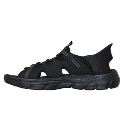 Skechers slip-in herresandal - Sort