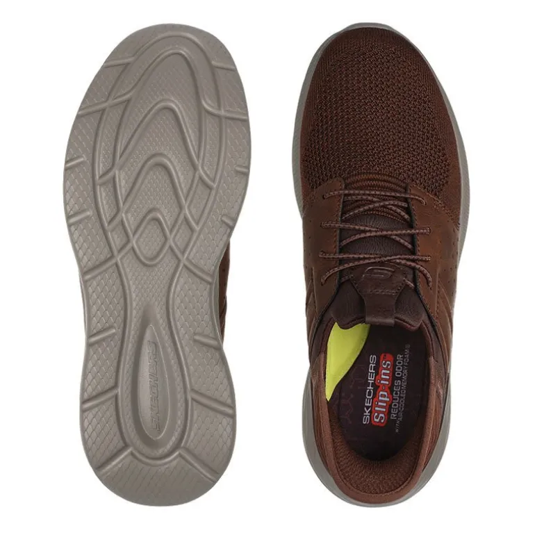 Skechers slip-in herresko - Brun