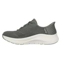 Skechers vandtæt slip-in damesneaker - Oliven
