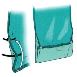 Spisestykke Velour - Grøn