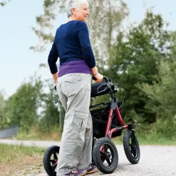 Taima XC rollator - med store luftfyldte hjul